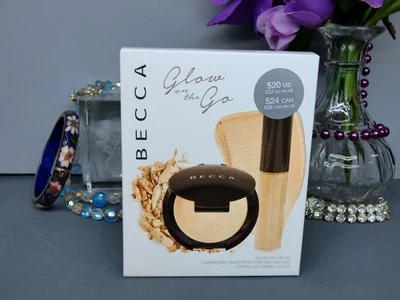 Becca GLOW ON THE GO Shimmering Skin Perfector Moonstone Highlighter Set OLD NIB - Image 1 of 4