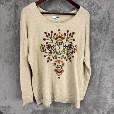 Suéter Pullover Floral Bordado Sonoma para Mujer Talla M Cottage Fairy Boho Indie Foto 1 de 4