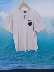 Camiseta Stussy Para Hombres XL 8 Bolas Caqui Humo Nueva con Etiquetas #0578 - Imagen 1 de 3