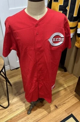 2002 Cincinnati Reds Majestic Authentic Ty Howington Team Issued Jersey Mens 48 - Image 1 of 4