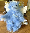 Annette Funicello Collectible Bear BLUE BELLE Angel Bear Mohair Pearls 7”