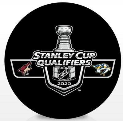 2020 Stanley Cup Playoffs Dueling Puck Arizona Coyotes / Nashville Predators - Image 1 of 2