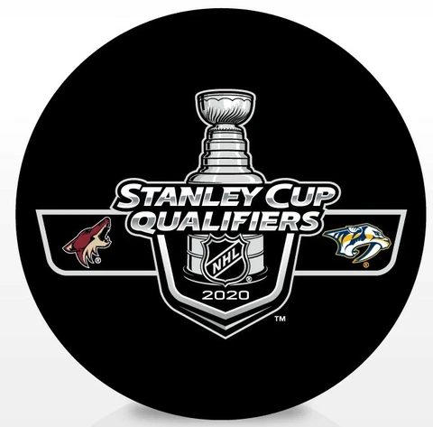 2020 Stanley Cup Playoffs Dueling Puck Arizona Coyotes / Nashville Predators Cover