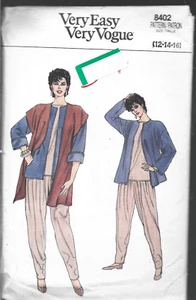 Easy VOGUE Pattern #7124-Misses Vest in Sizes 14-16-18 - Picture 1 of 1