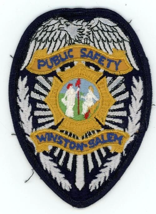 NORTH CAROLINA NC WINSTON SALEM SEGURIDAD PÚBLICA BONITO PARCHE PARA EL HOMBRO POLICÍA DEL SHERIFF Foto 1 de 1