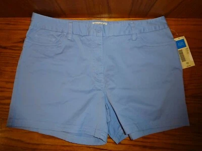 NEW WOMEN'S COVINGTON BLUE SHORTS SIZE 16 MSP $24.00 - Image 1 of 3