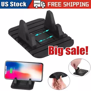 Tappetino in gomma antiscivolo per cruscotto auto supporto pad supporto per cellulare GPS - Foto 1 di 10