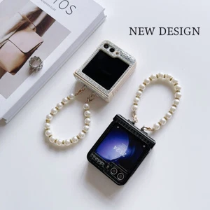 Flip Case Lanyard Bracelet Back  Cover For Samsung Galaxy Z Flip5 4/3 Oppo N3 N2 - Picture 1 of 10