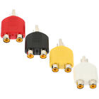 4 Pcs Speaker Y Splitter Y Adapter Audio Subwoofer Connectors