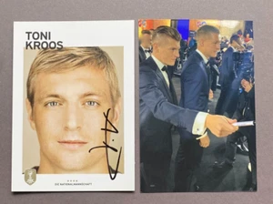TONI KROOS DFB  In-person WM 2014 Satz 2  DFB-Sammelkarte 10x15 Autogramm+Foto - Picture 1 of 1