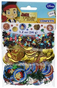 Jake and the Never Land Pirates Kids Birthday Party Decoration Confetti 3-Pack - Picture 1 of 1
