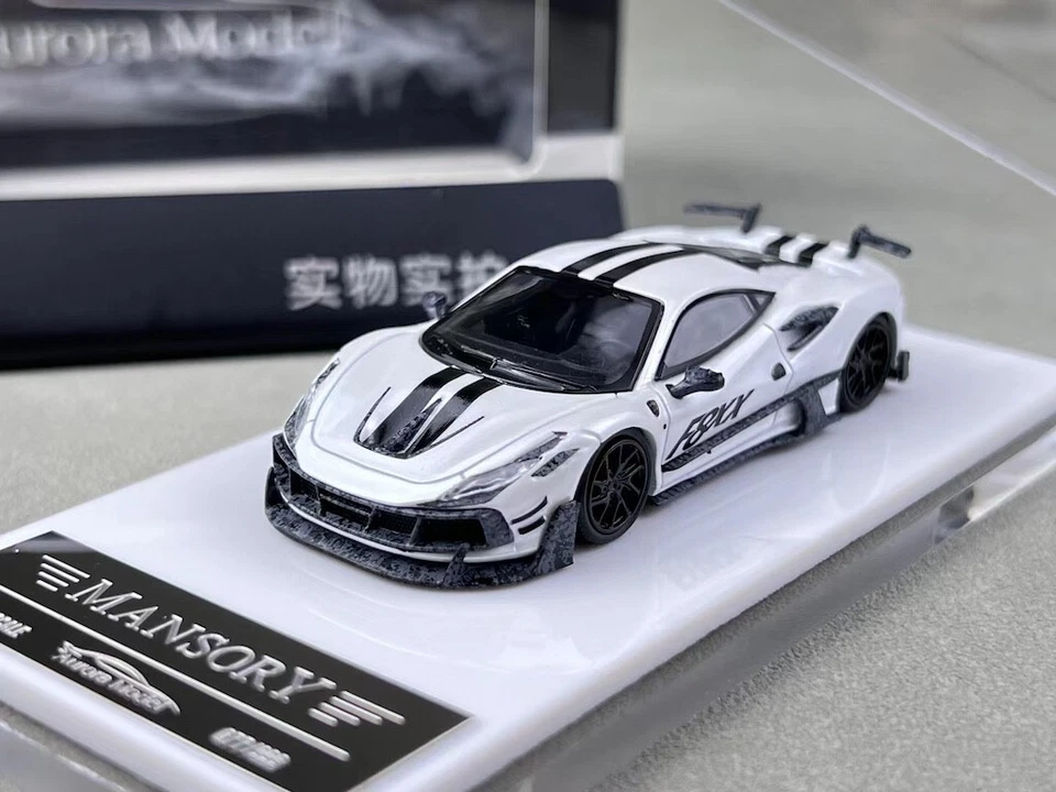 ZD Aurora 1:64 White F8xx Tributo Mansory Sports Model Diecast Metal Car BN - Image 1 of 4
