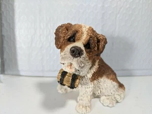 Vintage Saint Bernard /1957  Hand Painted Clay Figure / Miller UOC? - Picture 1 of 10