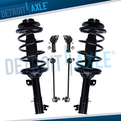 Front Strut w/Coil Spring Tie Rod Sway Bar Link for 2001 - 2006 Hyundai Santa Fe - Image 1 of 4