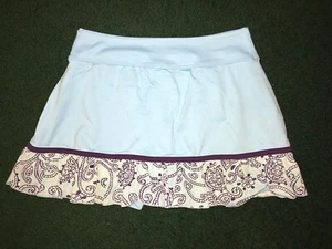 Jerdog Damen Sport Rock Skort Größe XS Blau Skurril Print Stretch Shorts - Bild 1 von 3