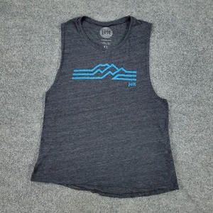 Jelt Tank Top Shirt Girl's XL Gray Logo Graphic Round Neck Sleeveless Top Youth - Picture 1 of 11