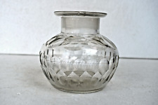 Antique Cut Glass Vase Pot Crystal Small Miniature Decorative Collectibles