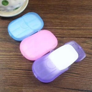20pcs/Box Disposable Soap Papers Portable Travel Hand Washing Scented Slice AU - Picture 1 of 6