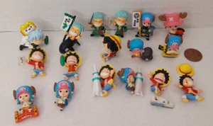 One Piece Monkey D Luffy Roronoa Zoro Tony Tony Chopper Mini Figure Lot Anime - Picture 1 of 7