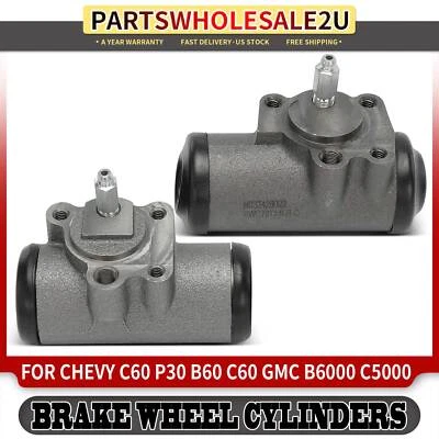 2x Cilindro de rueda de freno de tambor superior/inferior trasero para camioneta Chevrolet C30 GMC P35 Foto 1 de 4