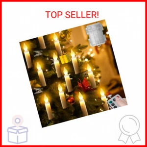 Christmas Tree Flameless Candles Lights, 20PCS LED Flickering Lights Battery Ope - Picture 1 of 2