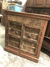 Antique Door Sideboard, Carved Cabinet, Eclectic FARMHOUSE CHEST, Reclaimed Old 