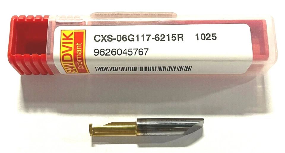 Herramienta de carburo sólido para ranurar Sandvik CoroTurn® CXS-06G117-6215R 1025 XS Foto 1 de 1