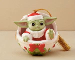Lenox Grogu Hover Pram Christmas Ornament New 895920 Star Wars Mandalorian - Picture 1 of 2