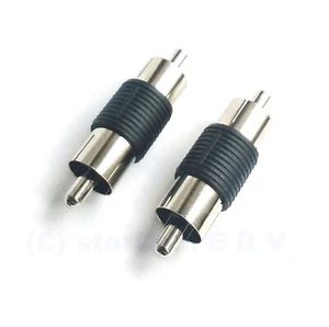 2 unidades conector de audio conector Cinch St/St RCA cambiador de género Chinch - Imagen 1 de 1