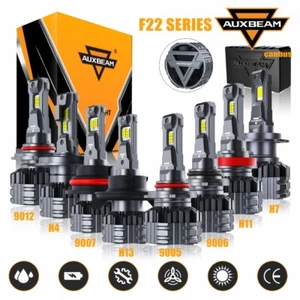 AUXBEAM F22 Canbus LED Headlight Fog Bulb H11 9005 9006 9007 H7 H13 9145 H4 9012 - Picture 1 of 23