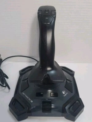 Logitech Attack 3 Joystick. Fully Tested Win 11. Pre-owned J-UJ18 - Image 1 of 4