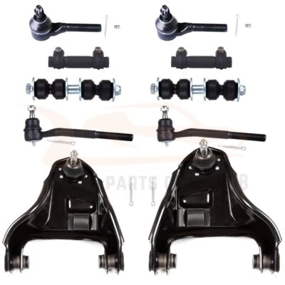 For 1998-2003 GMC Sonoma 4WD 10pcs Front Control Arms Tie Rods Sway Bars Kit — 第 1/4 张图片
