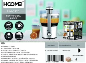 HOOMEI HM-6926 Centrifuga 350W 2 Velocità + Pulse Filtro Removibile 300ml - Foto 1 di 1