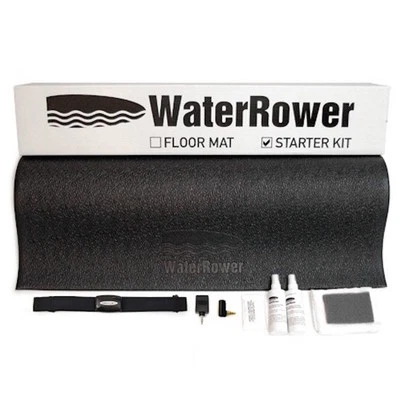 WATERROWER PROTECTIVE ACCESSORY STARTER KIT - MAT, HEART RATE KIT, CLEANING KIT - image 1 of 4