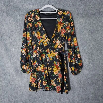 Mameluco Zara Trafaluc Xs Envolvente Casa Núcleo Floral Lunares Romántico Femenino Foto 1 de 4