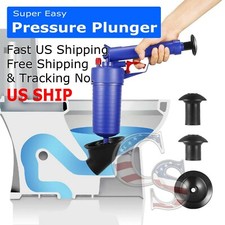 Toilet Clean High Pressure Air Drain Blaster Pump Plunger Sink Pipe Clog Remover