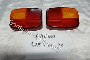FANALI STOP PLASTICHE POSTERIORI PIAGGIO APE CAR P2 DAL 1971 AL 1978 DIFETTOSA - Imagen 1 de 8