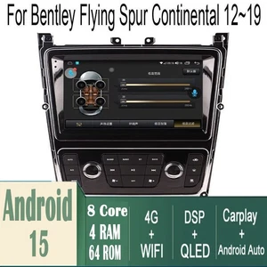 9" Android Navigation Car Gps Stereo Radio For Bentley Flying Spur Continental - Picture 1 of 16