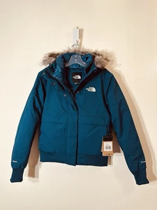 The North Face hooded 600 down Arctic bomber jacket midnight petrol NWT size S - Picture 1 of 12