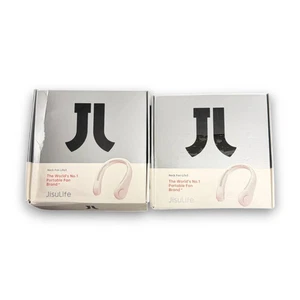 JISULIFE Portable Neck Fan 2 Pack Hands-Free Wearable Personal Fan Gently Used - Picture 1 of 4