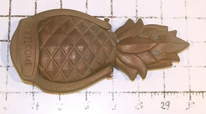 Vintage Messing Gold Ananas Haustürklopfer "Willkommen" Hardware Inc - Bild 1 von 6
