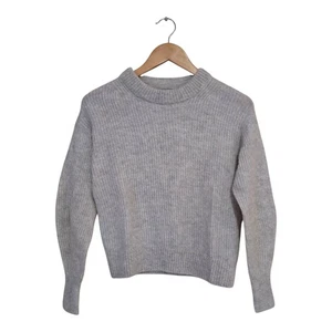 Suéter Everlane XS para mujer blanco roto gris cuello redondo mezcla de lana de alpaca - Imagen 1 de 7