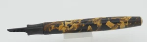 Parker Duofold NS Brown Marble Button-Filler Fountain Pen Body - England - Part - Picture 1 of 3