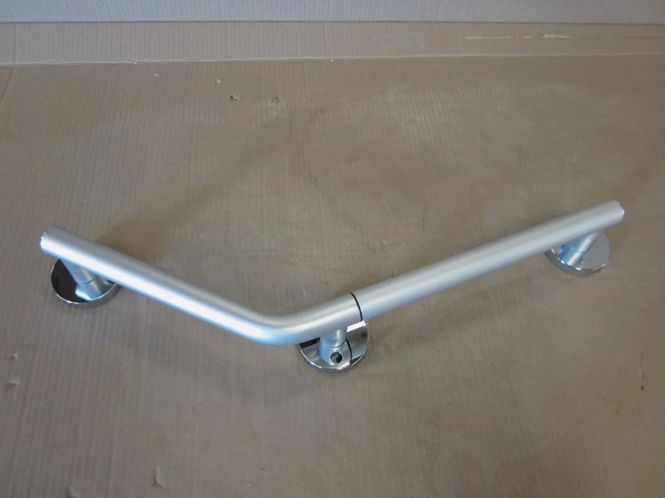 Keuco Winkelgriff  links 34907 170402     135° Silber-Eloxiert 280x420mm - Bild 1 von 4