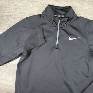 Nike Thermal Fit Herren 1/4 Zip Pullover Fleece Gr. Small schwarz bestickt - Bild 1 von 16