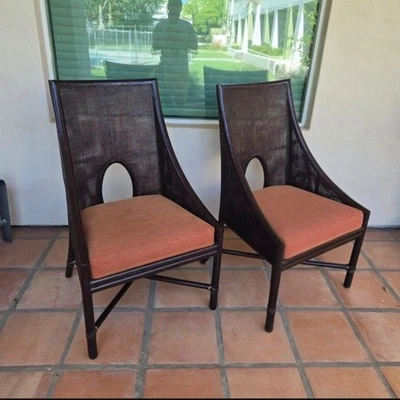 John McGuire - Sillones altos con lata de tabaco - Par (MCM262 - 2) Foto 1 de 4