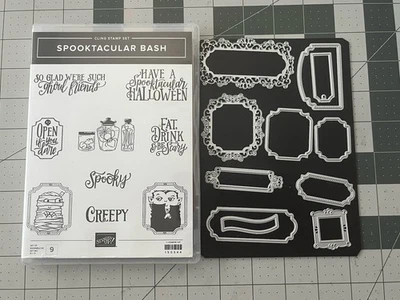 Stampin' Up! Troqueles SPOOKTACULAR BASH estampillas y marcos ornamentados Foto 1 de 2