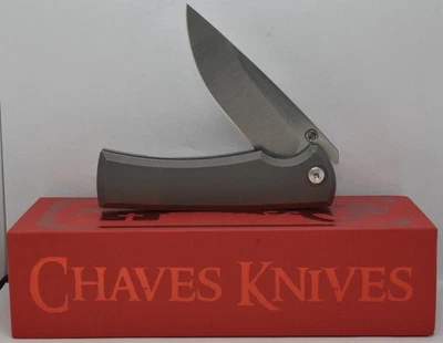 Cuchillos Chaves Liberation Street Integral Drop Point Lavado a Piedra M390 Titanio Foto 1 de 4