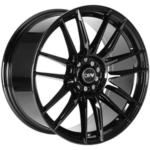 DRW D22 18x8 5x100/5x4.5" +38mm Gloss Black Wheel Rim 18" Inch - Picture 1 of 8