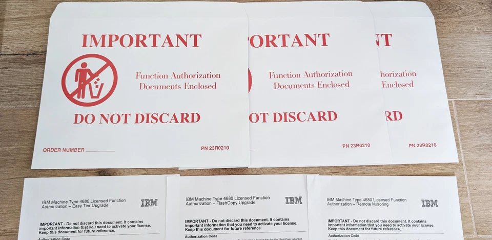 IBM 4680 FlashSystem V5015 V5045 Easy Tier, Flash Copy, Remote Mirroring License - Bild 1 von 1